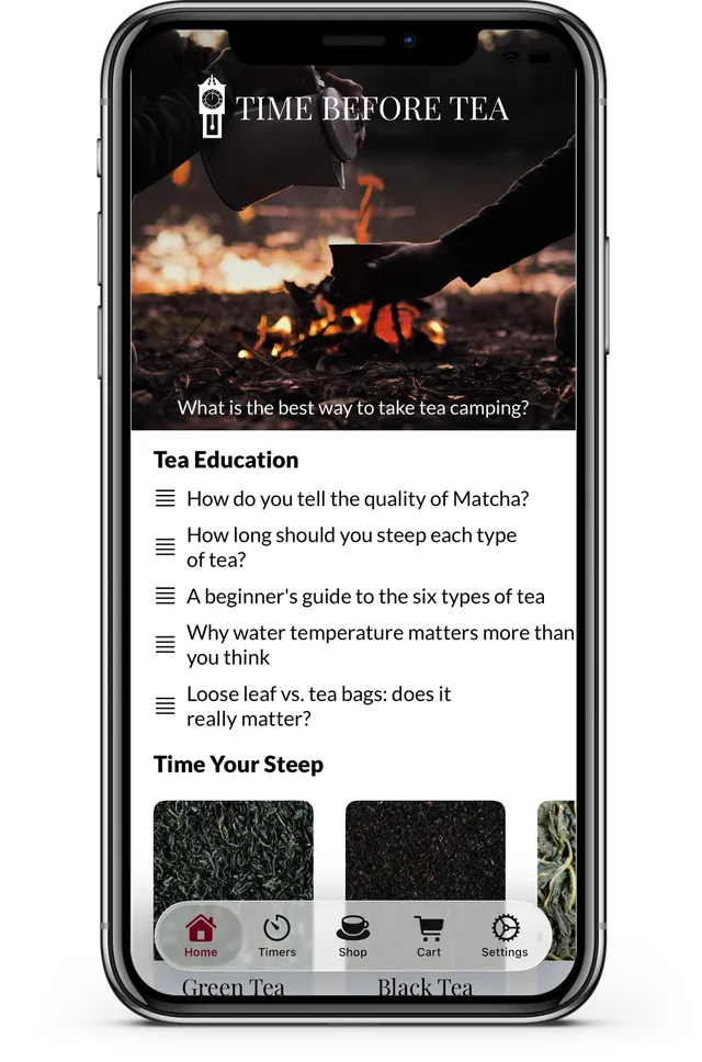 Time Before Tea app