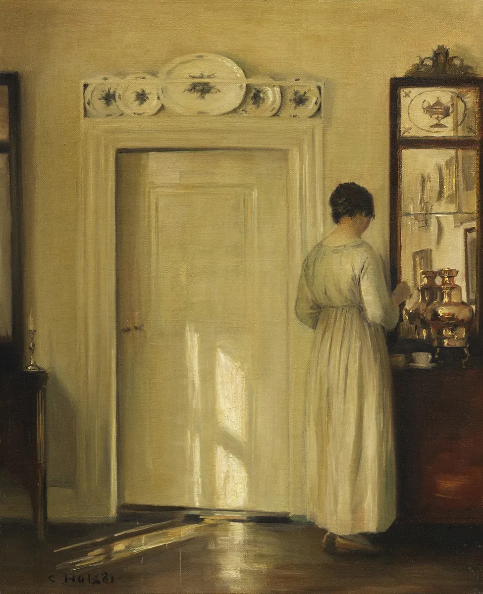 Carl Holsøe and A Woman Making Tea: The Danish Painter of Quiet Rooms